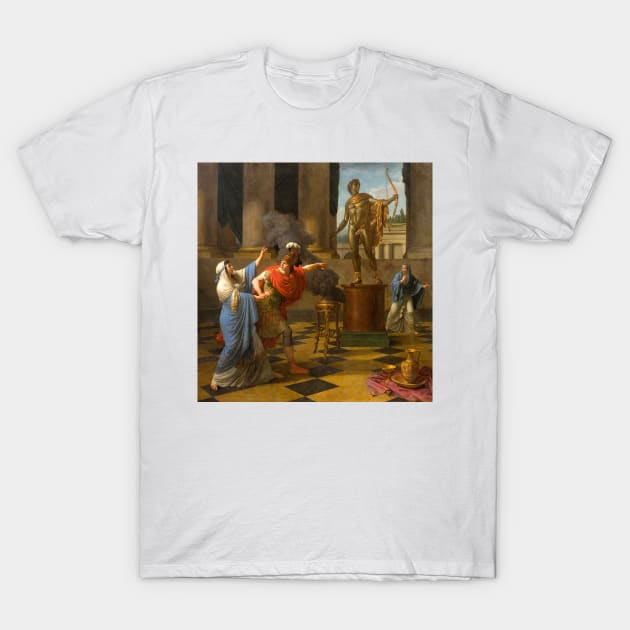 Alexander Consulting the Oracle of Apollo by Louis-Jean-Francois Lagrenee T-Shirt by Classic Art Stall